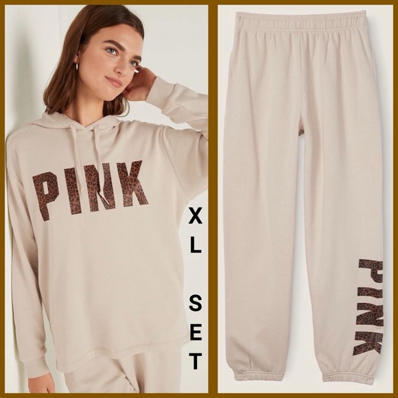 NWT VS PINK EXTRA LARGE LEOPARD SET - Picture 13 of 16